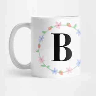 “B” initial Mug